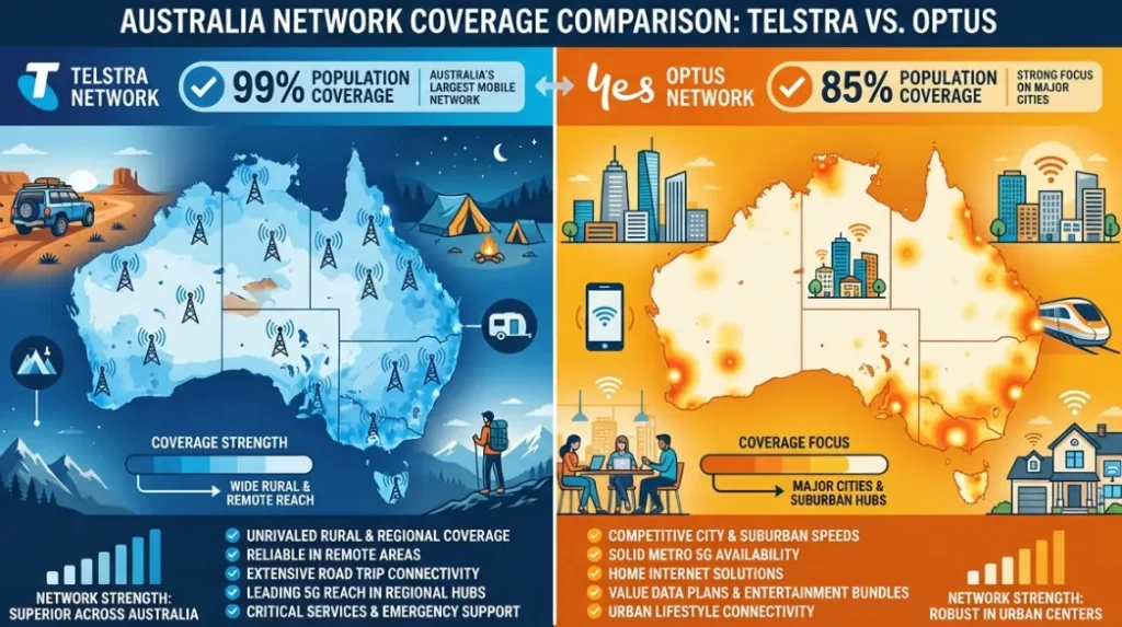 Australia Network Coverage