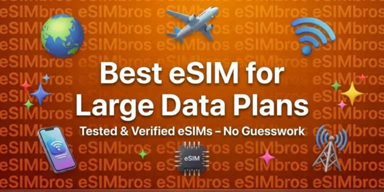 Best eSIM for Large Data Plans