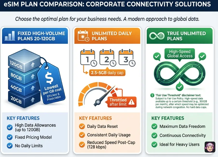 eSim Plan Comparison for Large Data Plans
