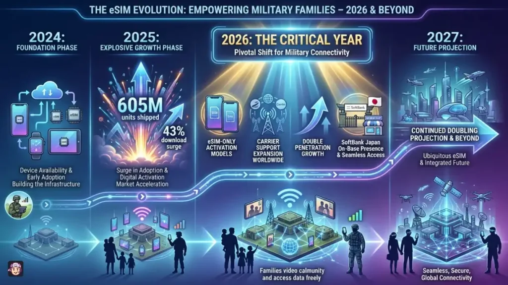 Evolution of eSIM for Military Families