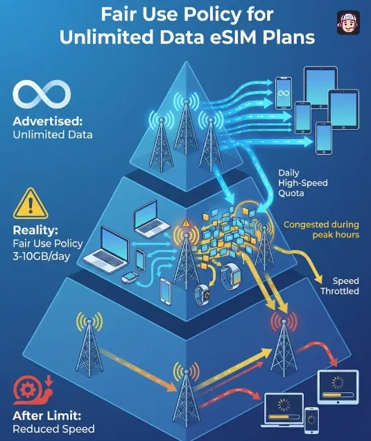 Fair Use Policy for an Unlimited Data eSIM