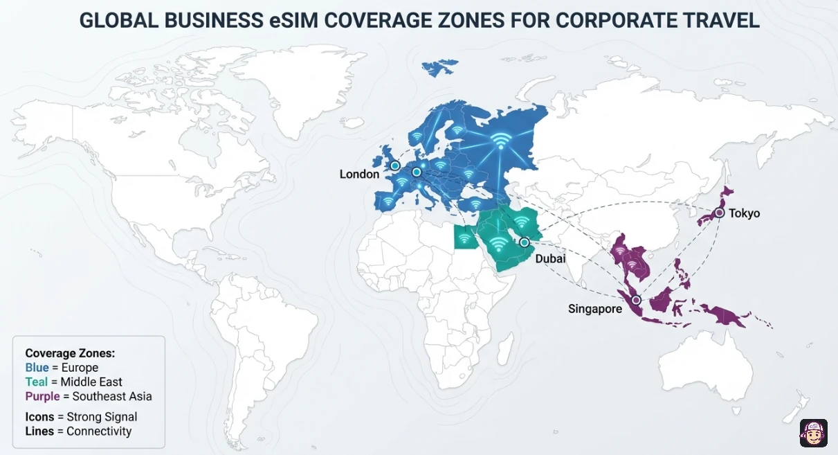 Global Business eSIM Coverage Zones
