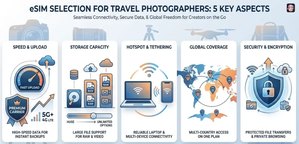 How to Choose an eSIM for Travel Photographers