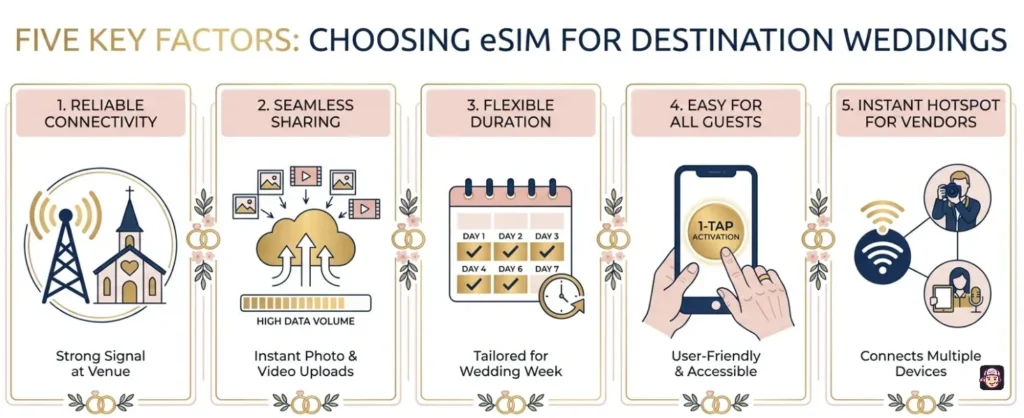 How to Choose an eSIM for Wedding Abroad