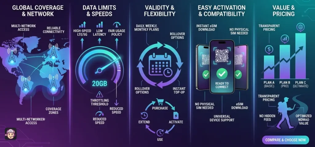 How to Choose eSIM for Digital Nomads