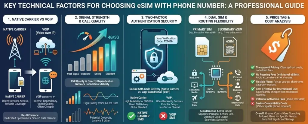 Key Points to Choose an eSIM with Phone Number