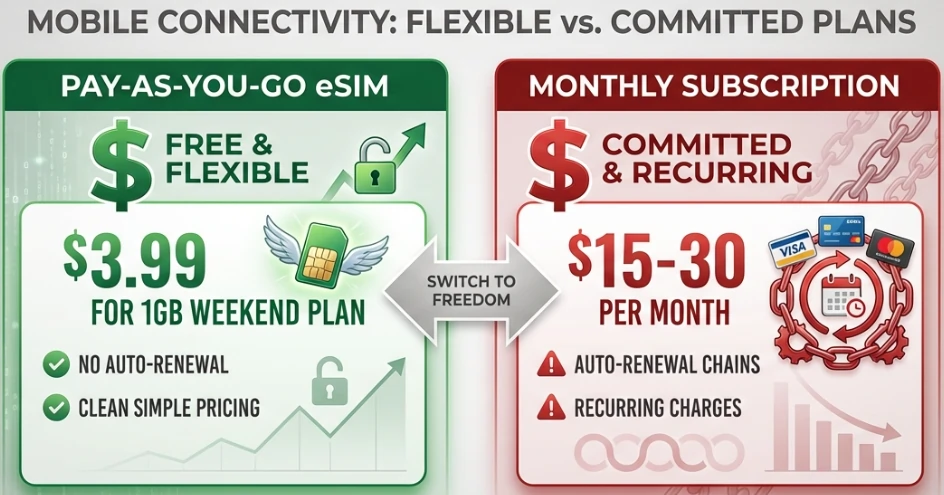 Mobile Connectivity-Flexible VS Committed Plans