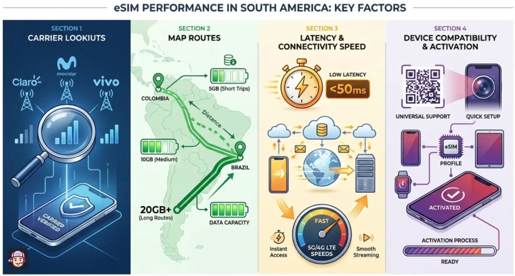 Performance of South America eSIM