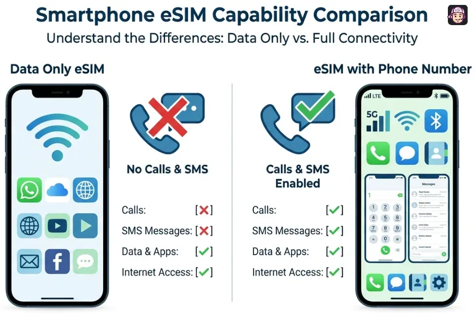 Smartphone eSIM Capability Comparison