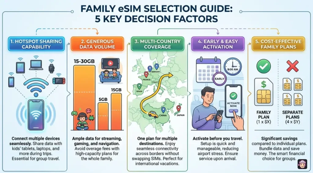 Steps to Pick an eSIM for Families