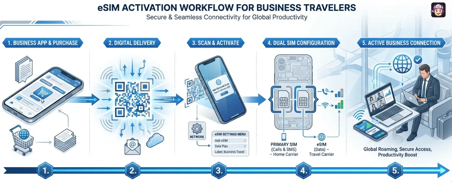 eSIM Activation for Business Travelers