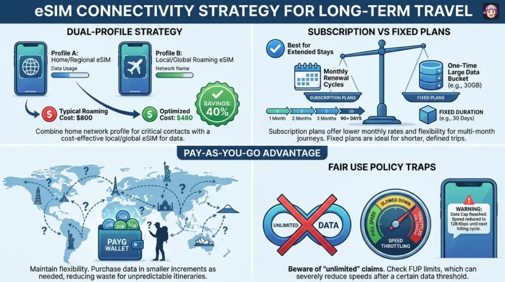 eSIM Connectivity Strategy for Long-Term Travel