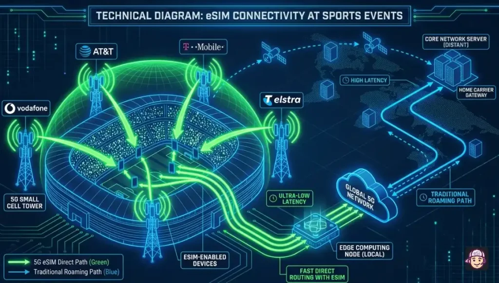 eSIM Connectivity at Sports Events