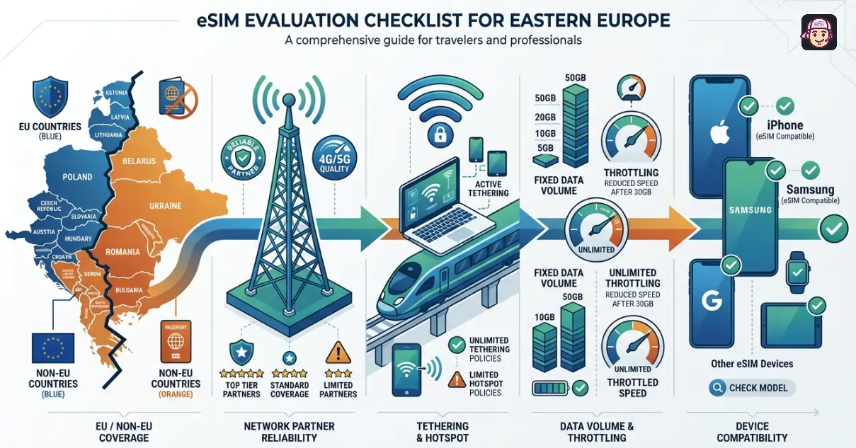 eSIM Evaluation Checklist for Eastern Europe